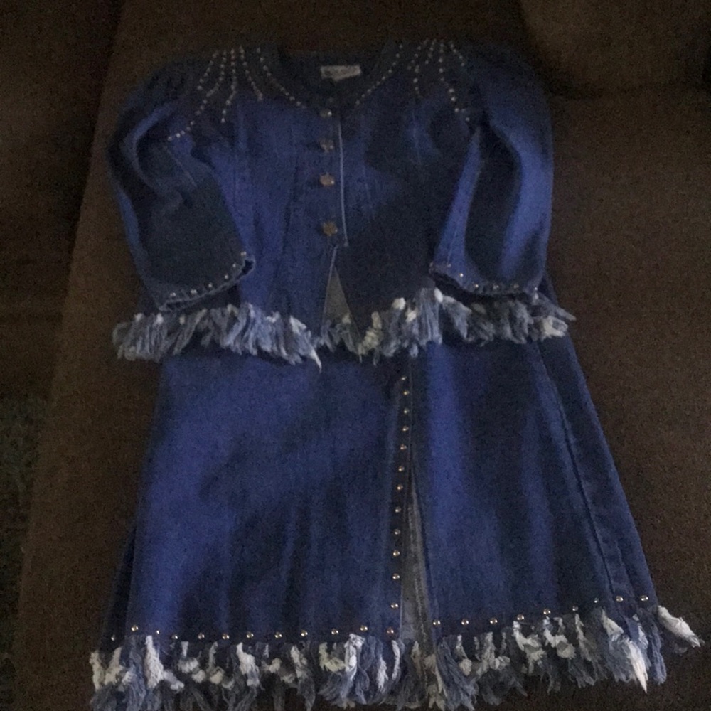 Denim skirt 2 piece